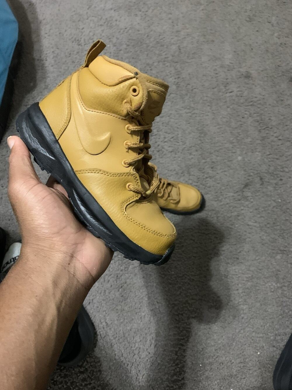 Size 13c- Nike ACG Manoa '17 LTR Kids Wheat Brown/Black HF0751-700